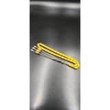 Sıkma Kehribar Tespih 8x12,5 mm 925 Ayar Gümüş Püsküllü Koyu Sarı OT-SKM-KHRBR-010