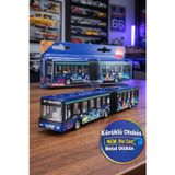 Siku 1617 Mafsallı Otobüs Metal Model Oyuncak Şehir Otobüsü Körüklü Koleksiyon Aracı Mavi Mini 16 CM