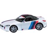 SIKU -SIKU 2347, BMW Z4 M40i, 1:50, Metal / Plastik, Beyaz, Çocuklar için oyuncak araba, çıkarılabilir tekerlekler, dahil. M-tasarımdaki çıkartmalarla levha