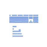 silabor 131 Tuş Keycaps ABS Tuş Takımı Yan Tuş Harf Mekanik Klavye Keycaps