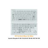 silabor 136 Tuşlu Keycaps Beyaz baskılı karbon fiber dokulu 136 tuşlu Korece klavye [Kutulu] Tüm Mekanik-Manyetik Klavyeler ile Uyum Sağlamaktadır.