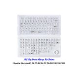 Silabor 136 Tuşlu Keycaps Beyaz baskılı, şeffaf, 136 tuşlu Korece yazı tipi [Kutulu] Tüm Mekanik-Manyetik Klavyeler ile Uyum Sağ