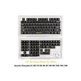 Silabor 136 Tuşlu Keycaps PC Karbon Fiber Dokulu Cyberpunk 136 Tuşlu Klavye (Rusça Dil Desteği) [Kutulu] Tüm Mekanik-Manyetik Kl