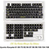 Silabor 136 Tuşlu Keycaps Pc Karbon Fiber Dokulu Cyberpunk 136 Tuşlu Klavye (Rusça Dil Desteği) [kutulu] Tüm Mekanik-Manyetik Klavyeler ile Uyum Sağlamaktadır. - Çok Renkli