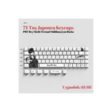 silabor 74 Tuş PBT Süblimasyon Baskı Japonca Tuş Takımı Keycaps Tüm Mekanik-Manyetik Klavyeler ile Uylumludur.