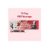 Silabor 74 Tuş Yan Baskılı Termal Süblimasyon Pbt Manyetik-Mekanik Klavye Tuşları Klavye Keycaps