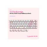 Silabor 74 Tuş Yan Baskılı Termal Süblimasyon Pbt Manyetik-Mekanik Uyumlu Klavye Tuşları Klavye Keycaps
