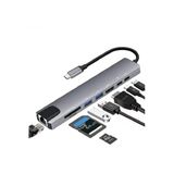 Silabor 8 In 1 Macbook Pro Air Usb Type-C Hub Dönüştürücü Çevirici Çoklayıcı Usb Hdmı Micro Sd Girişli