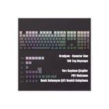 Silabor Contourline - Gradient Keycaps 130 Tuş İki Renkli Tam Set Çatlak Işıklı Tuş Takımı