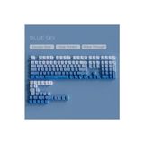 Silabor Gradient Yan Baskı Klavye Tuşları Çift Pbt Klavye Tuşları 130 Key Kiraz Mx Keycaps Oyun Klavyesi - Mavi