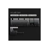Silabor Gradient Yan Baskı Klavye Tuşları Çift Pbt Klavye Tuşları 130 Key Kiraz Mx Keycaps Oyun Klavyesi - Siyah
