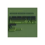 Silabor Gradient Yan Baskı Klavye Tuşları Çift Pbt Klavye Tuşları 130 Key Kiraz Mx Keycaps Oyun Klavyesi - Yeşil