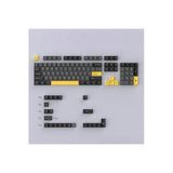 Silabor Gri Ve Sarı Mekanik Klavye Tuş Başlıkları Keycaps, Pbt Küçük Komple Set, Çift Renkli