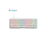 silabor Kemove K68SE Beyaz Oyuncu Klavyesi – Mekanik Kırmızı Switch, RGB Aydınlatmalı Gaming Keyboard