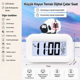Silabor Küçük Koyun Dijital Çalar Saat – LED Ekranlı, Çok Fonksiyonlu, Zamanlayıcı ve Kronometre Özellikli, Sıcaklık, Tarih ve H