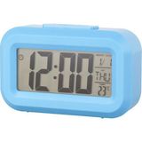 Silabor Mini Dijital Masa Saati ve Çalar Saat – LCD Ekranlı, Tarih ve Sıcaklık Göstergeli Alarm Saati 9 × 4,5 cm - Mavi - 1 cm