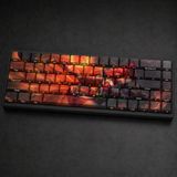 Silabor Özel LoL Foxfire Ahri 68 Tuş PBT Cherry Profil Boya Süblimasyon Yan Gravürlü Mekanik Klavye Keycaps Seti