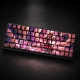 Silabor Özel Lol Star Guardian Ahri 68 Tuş Pbt Cherry Profil Boya Süblimasyonlu Mekanik Klavye Keycaps Seti - Çok Renkli