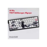 silabor Retro Mürekkep Tarzı PBT Keycaps Süblimasyon Klavye Tuş Takımı Modifikasyonu 60 Tuş Tüm Mekanik-Manyetik Klavyeler ile Uyumludur.