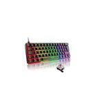 silabor T60 Beyaz Renk Kırmızı Switch Mekanik Kablolu Klavye Gaming Driverli Oyuncu Klavyesi T60 Mini Q