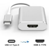 Silabor Type C USB 3.1 To HDMI Çevirici Dönüştürücü Adaptör - Silver
