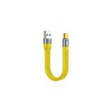 silabor Usb 3.1 Esnek Kısa Hatlı Uzatma Kablosu Sarı 12cm Tam Fonksiyonlu Veri Kablosu