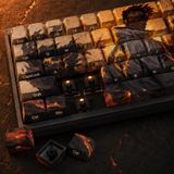 Silabor VALORANT Phoenix Temalı 68 Tuşlu PBT Boya Süblimasyonlu Yan Baskılı Cherry Profil Mekanik Klavye Keycaps Seti
