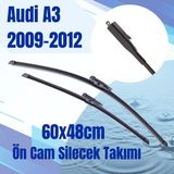Silbak Audi A3 2009-2012 60x48 cm Ön Cam Silecek Takımı