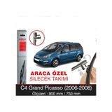 Silbak Citroen C4 Picasso Grand 2006-2008 Muz Silecek Takımı