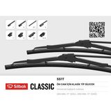 Silbak Cosmotex Silecek Süpürgesi 310MM Ford Fiesta Arka-Jeep Cj5 Tuzla Montaj-Lada Niva Arka Cam-Volkswagen 1200-72 - Siyah