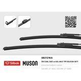 Silbak Cosmotex Silecek Süpürgesi Muz Tipi Skoda Superb 04/02 01/05-Vw Passat 5 06/02 02/05 04/02 - Siyah