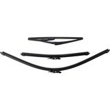 Silbak Fiat Punto Evo 2012-2018 Ön Arka Cam Silecek Silgi Takımı Set - Siyah