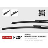 Silbak Ilkeshop Silecek Süpürgesi Muz Tipi Opel Corsa D, Corsa E (10/14-) 09/06 - Siyah