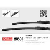 Silbak Muratech Silecek Süpürgesi Muz Tipi Opel Astra H 04/04-Mercedes Glk-Class C33- 04/04 - Siyah