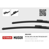 Silbak Muratech Silecek Süpürgesi Muz Tipi Skoda Yeti 05/09-Vw Caddy 11/06-Vw Eos 05/06-Vw Golf 5 10/05-Vw Golf 6 09/08-Vw Jetta Iii 12/05-Vw Passat 6, Passat cc (09/08-) 09/05-Vw Passat [362], Variant [36 - Siyah