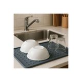 silcap silicone Silikon Bulaşık Kurutma Matı Bulaşıklık Altlığı 48x30 cm Isıya Dayanıklı Kaymaz