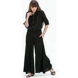 Şile Bezi Bol Paça Yazlık Pantolon Siyah Syh - 2XL