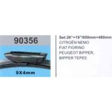 SİLECEK SÜPÜRGESİ MUZ (TK) 26"+19" FIAT FIORINO (2007-) CITROEN NEMO PEUGEOT BIPPER