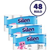 Silen 48'li Rulo Sayısı ile Ultra Yumuşak 3 Katlı Tuvalet Kağıdı Parfümsüz Ekonomik Paket