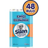 Silen Kağıt Havlu 12'li 48 Rulo Ultra Emici ve Dayanıklı Kağıt ile Mutfak ve Temizlik İçin - Beyaz