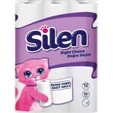 Silen Rulo Kağıt Havlu 12'Li 2 Paket