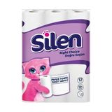 Silen Ultra Kağıt Havlu 12 Rulo 4 Paket Dayanıklı ve Ultra Emici Özellikte