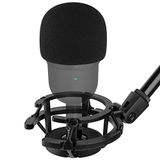 Silence Razer Mini Shock Mount Köpüklü Ön Cam Kapağı, Titreşim Önleyici Süspansiyon Şoka Monte Mikrofon Tutucu Klipsli Pop Filtre Seiren USB Akış Mikrofonu AVATAR