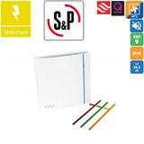 Silent Design Banyo WC Fanı 100'lük sessiz Soler&Palau Silent 100 CZ Design Havalandırma Fanı Çok Renkli Değişen Renkli Sp Soler Palau
