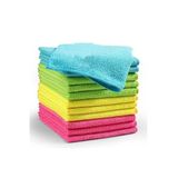 SİLER, Mikrofiber Havlu 12 Adet 30 * 30 Cm Mutfak Cam Bezi Karışık Renk Paketi, siler1110