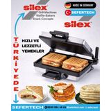 Silex | Contact Grill Pizza Lahmacun Makinesi - Gümüş