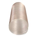Silfleks Hortum Bakır Telli Şeffaf Poliüretan Hortum Toz Talaş Emiş Hortumu 90Mm X 3 Mt Pu70 Üretimden Teslimat