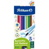 Silgili Kuru Boya Kalemi 12'Li Set İle Temiz Ve Renkli Çizim