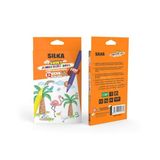 Silgy Silka 12 Li Jumbo Shiny Kuru Boya