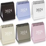 Silhouette 6 Parça Mini Masa Takvimi 2024, Mini Masa Takvimi 2023-2024 - Ekim 2023'TEN Aralık 2024'E Kadar Çalışır, Küçük Masaüstü Takvim (Yurt Dışından)